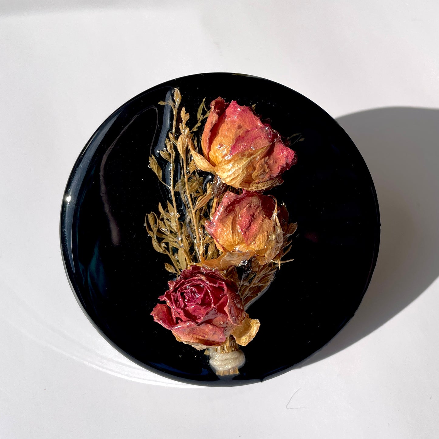 Red Rose, Solid Black