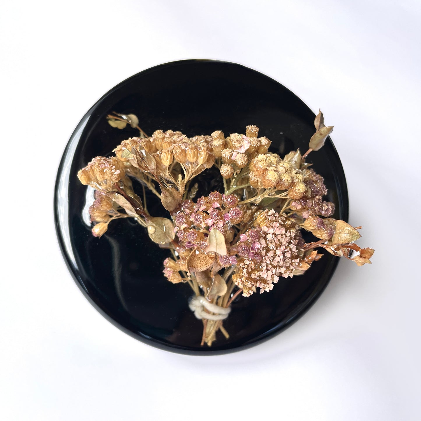 Yarrow, Eucalyptus, Solid Black